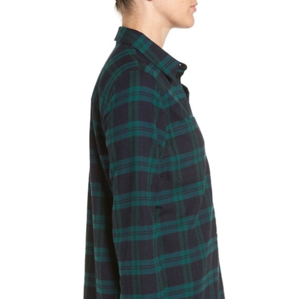 Madewell Ex Boyfriend Dark Plaid Classic Shirt - Picture 7 of 7